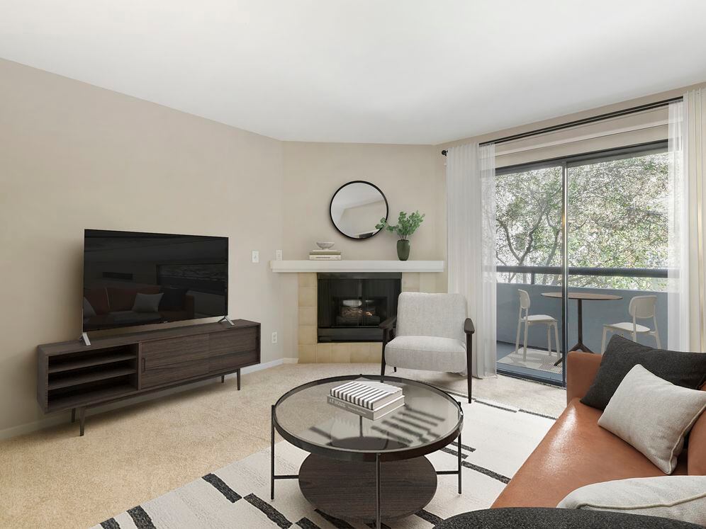 Classic Package II living room with carpet