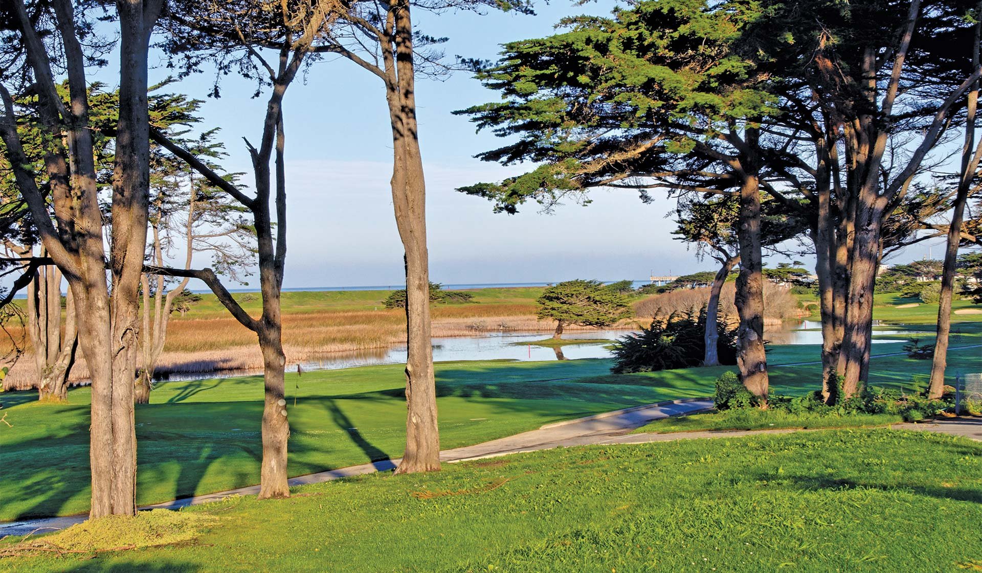 Practice your swing at the nearby golf course