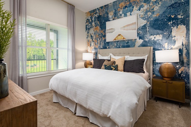 Bedroom with Large Windows