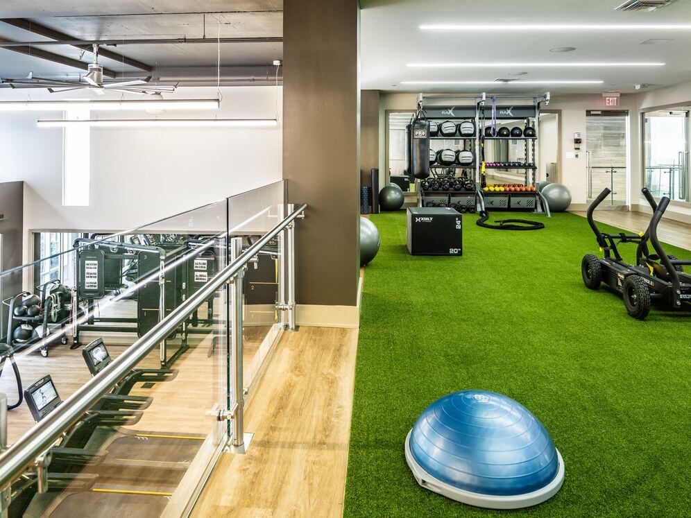 State-of-the art fitness center with strength equipment