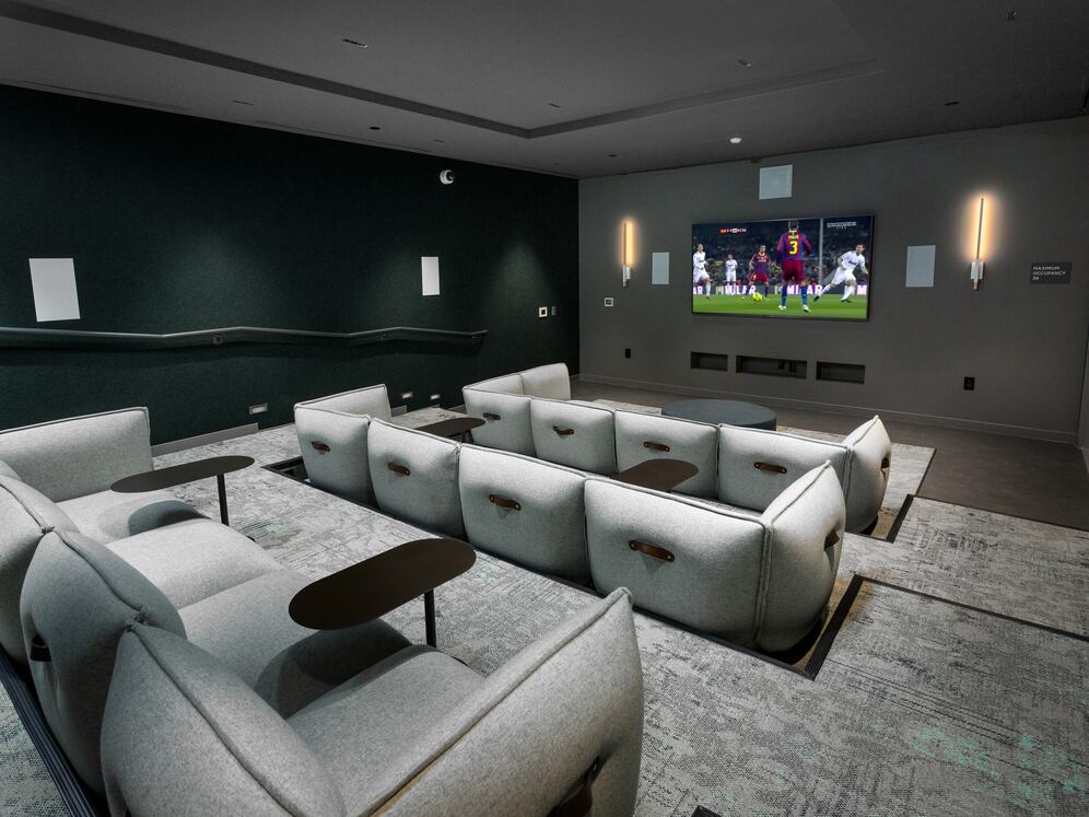Indoor screening room