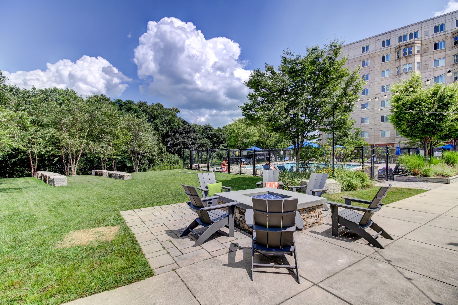 Green Space and Firepit