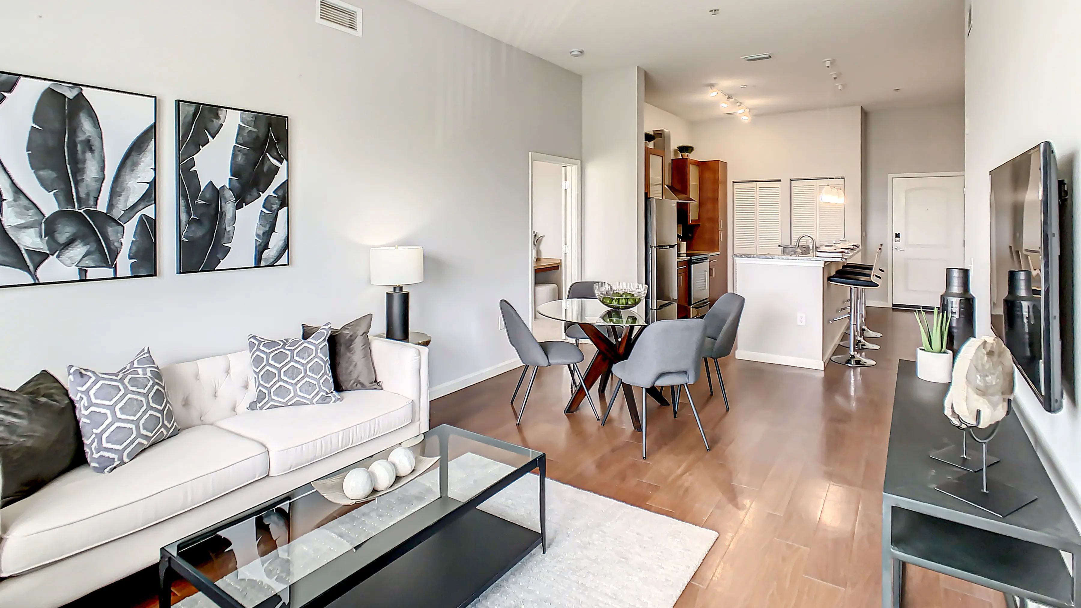 From spacious closets and elegant bathrooms with granite countertops to open floor plans and exquisite kitchens, our captivating interiors are designed for comfort and style.