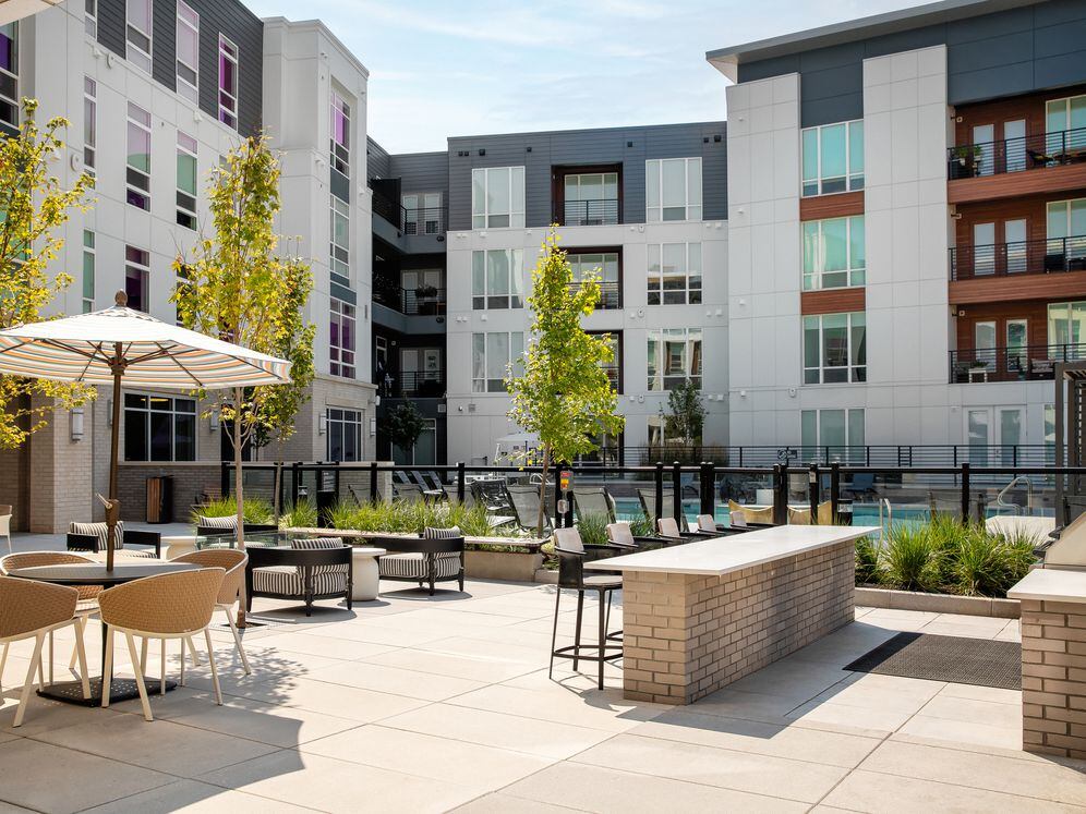 South Building Courtyard and pool area