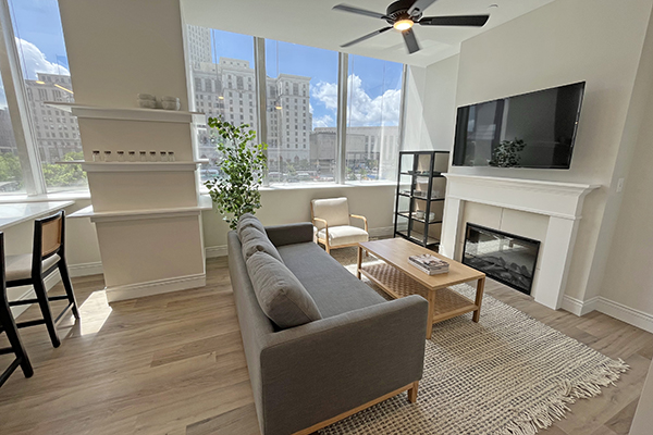 Model B1 - Living Room | Residences at 55