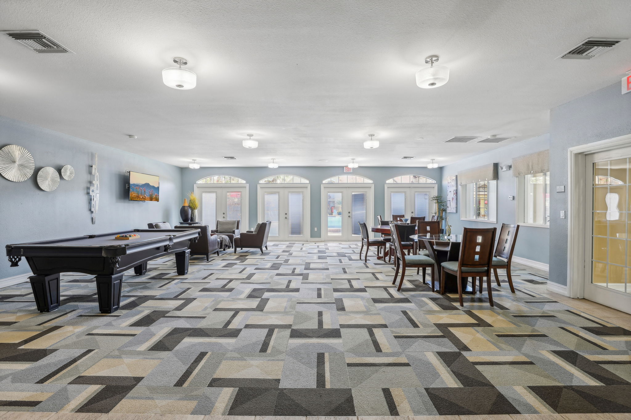 Club Room with Pool Table