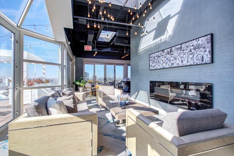 Rooftop entertainment lounge