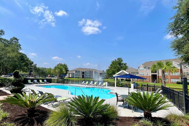 Step into our enchanting poolside oasis, where Southern charm meets relaxation in every ripple.