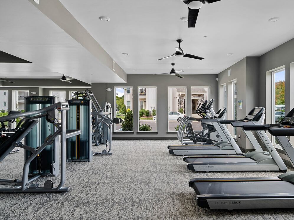 State-of-the art fitness center with cardio equipment