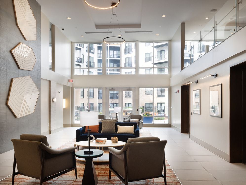 Lobby with seating area