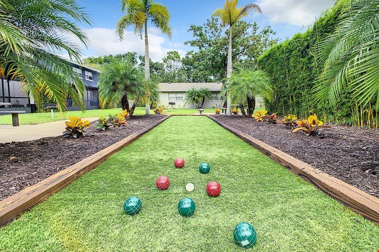 Enjoy a game of bocce with a friend or neighbor.