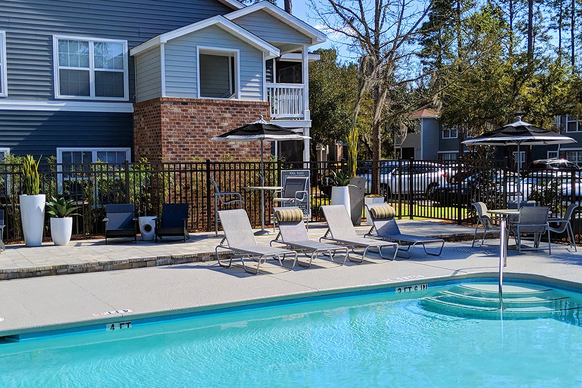 Relax after a long day by the pool in our poolside seating.