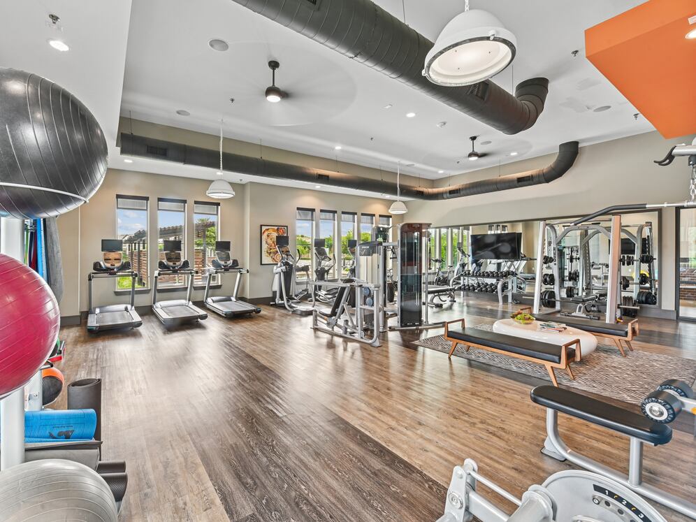 State-of-the-art fitness center with cardio and strength equipment