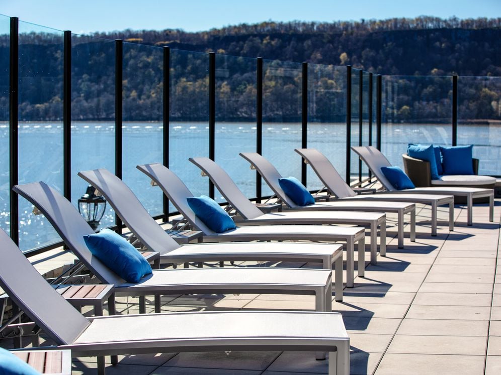 Infinity Pool with Hudson River Views