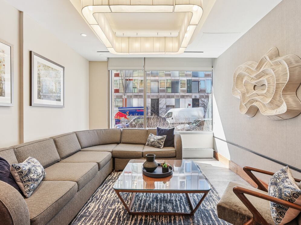 Resident lounge with seating area