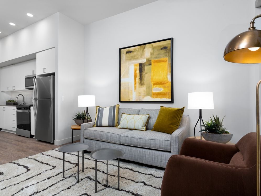 Building B Avalon Design kitchen and living area