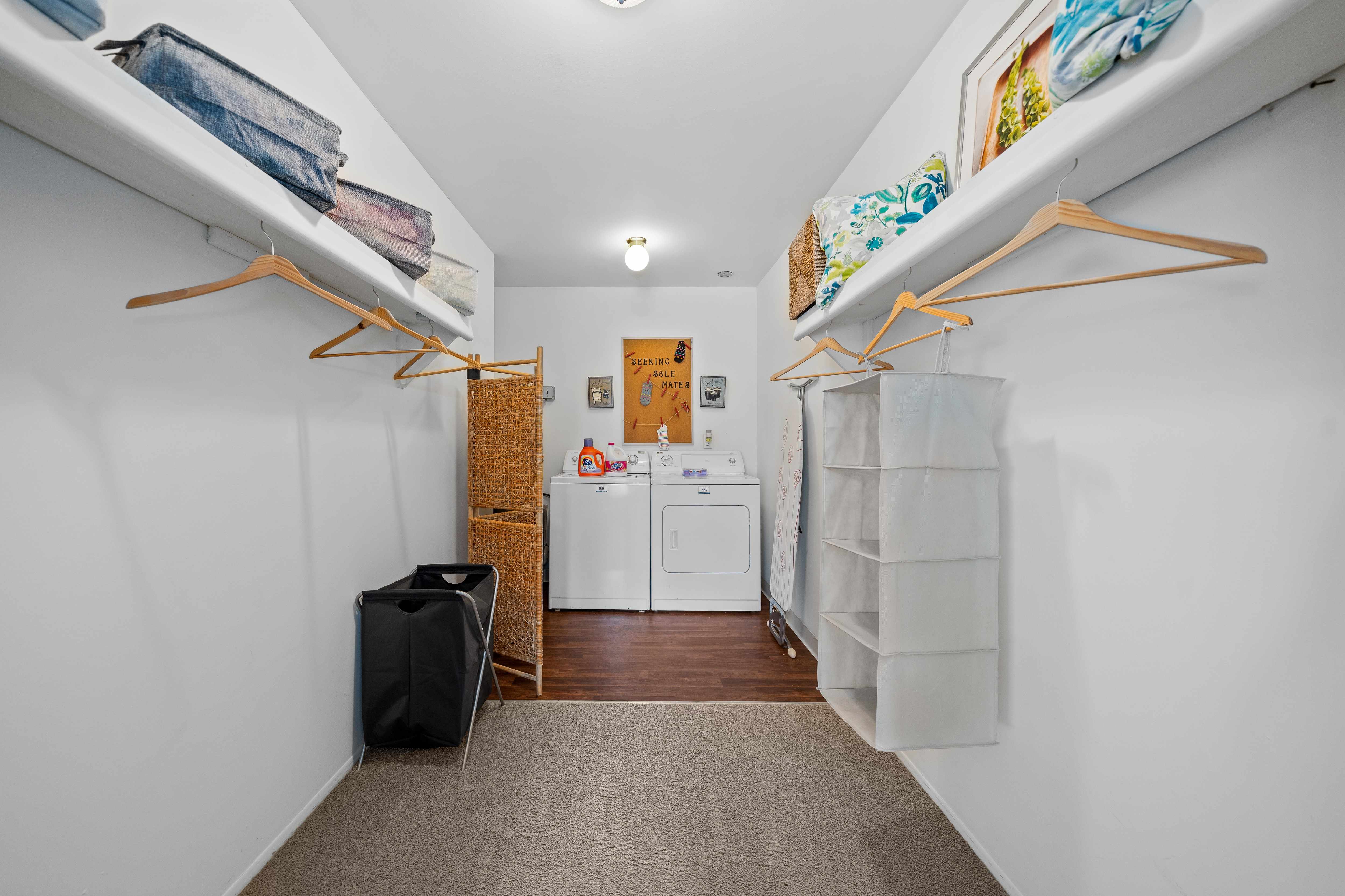 Ample storage space with in-unit washer/dryer at Woodland Villa Apartments in Westland, MI.