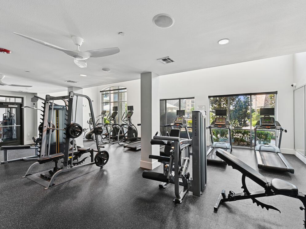 State-of-the-art fitness center with strength and cardio equipment