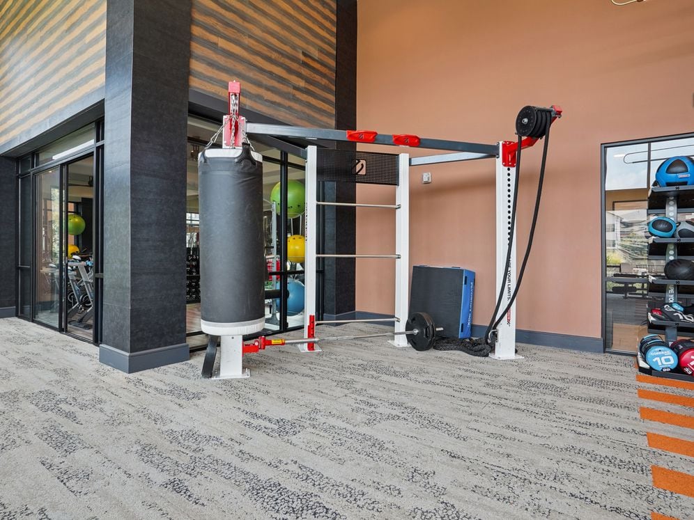 State-of-the-art fitness center with strength equipment