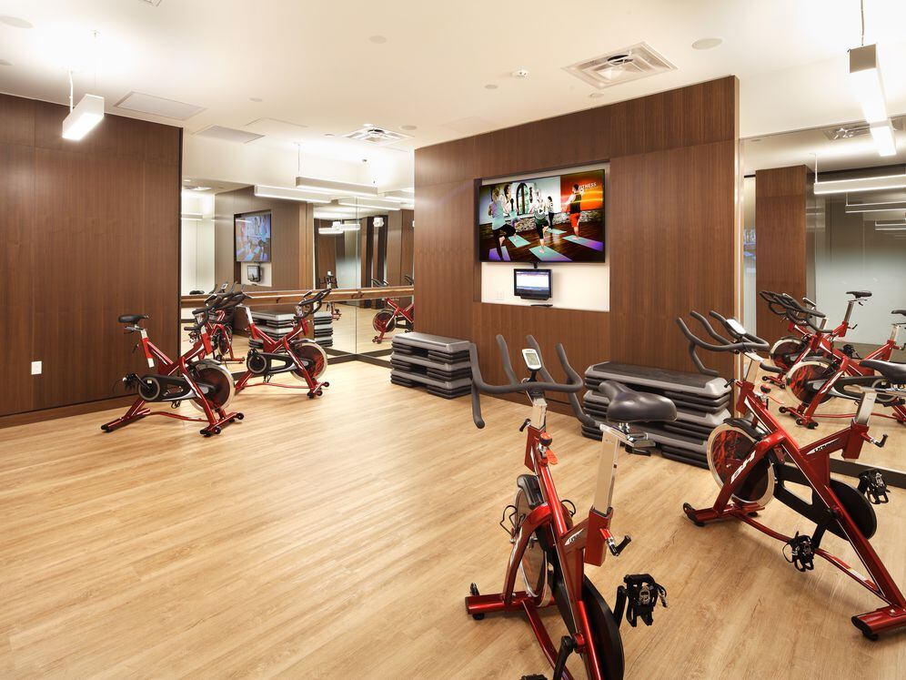 Phase I Fitness center with cardio equipment
