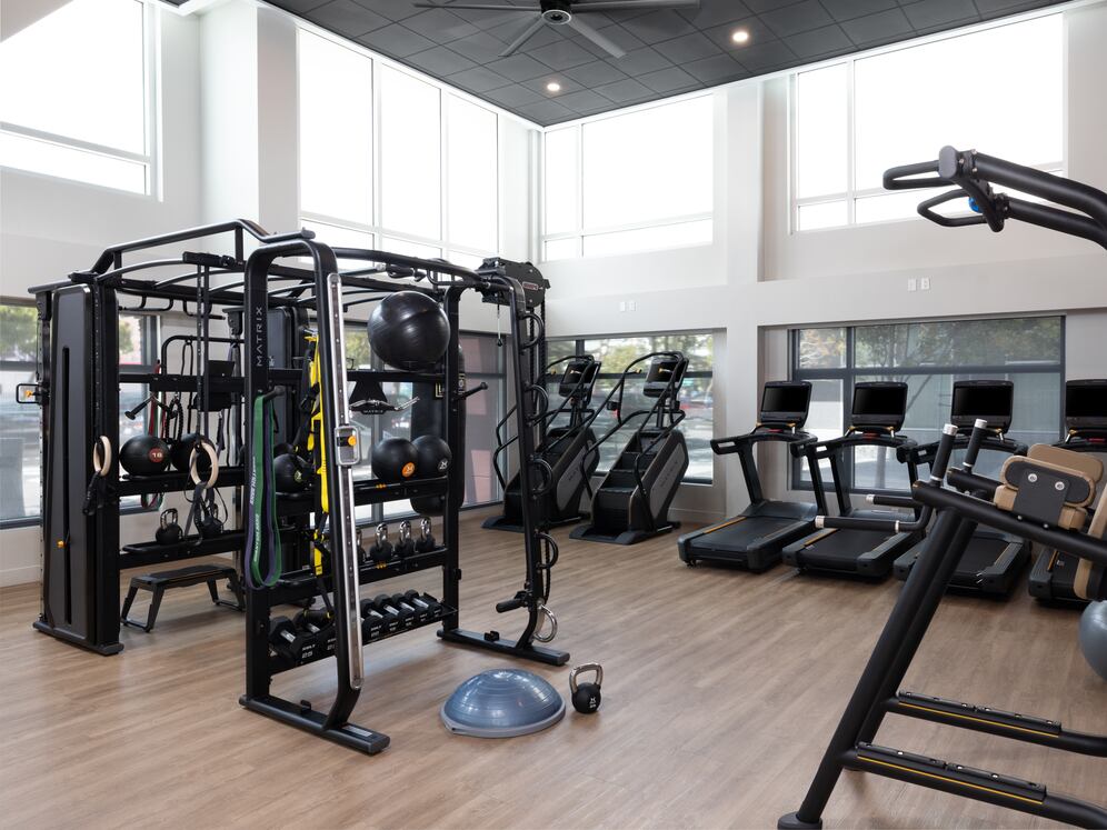 State-of the art fitness center with cardio and strength equipment (Phase III)