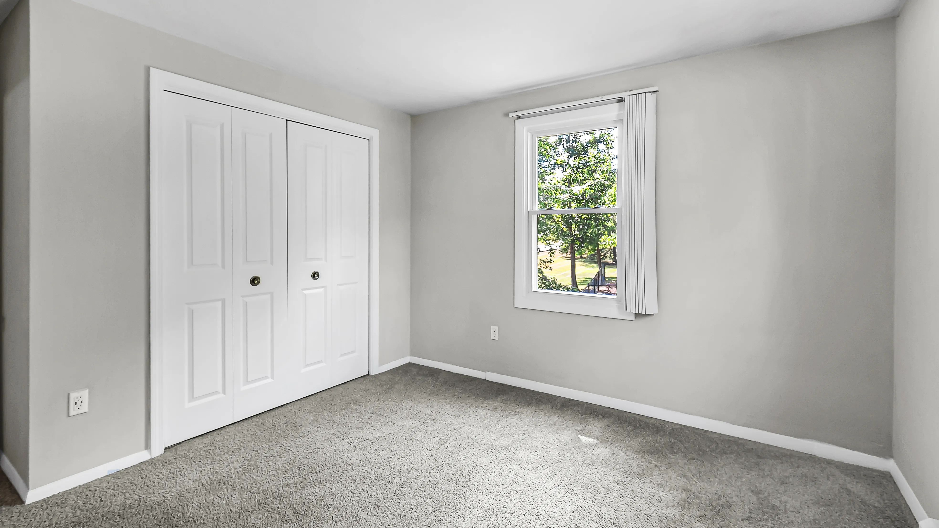 Discover abundant storage in our substantial bedroom closets, perfect for college life and staying organized.