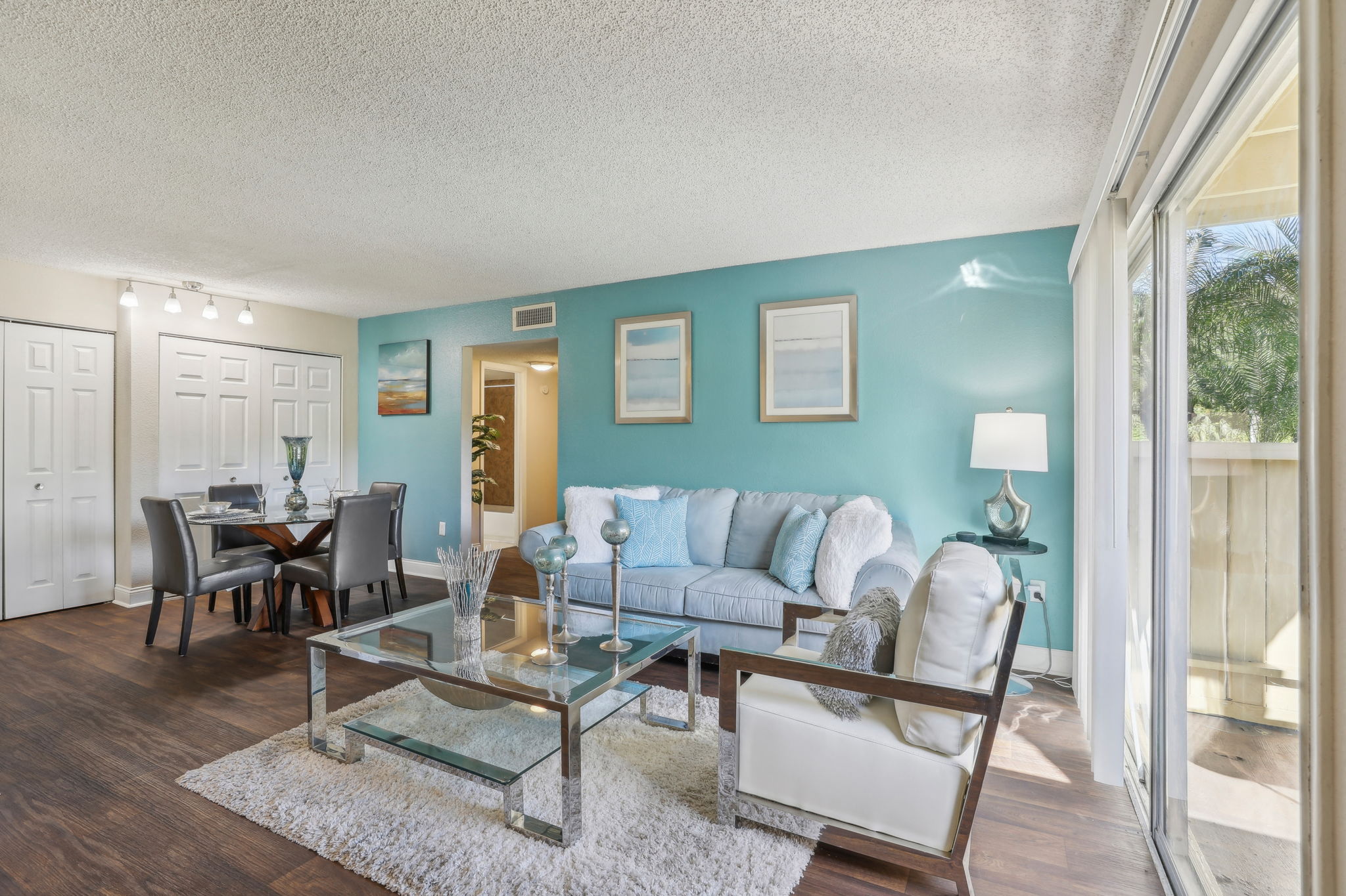 Open Concept Living Room with LVP Flooring