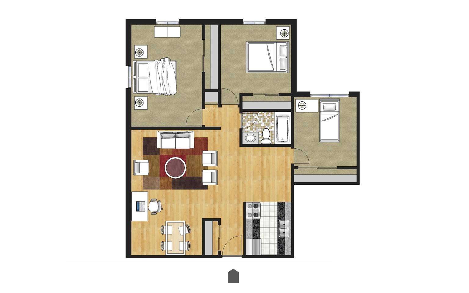 Three Bedroom