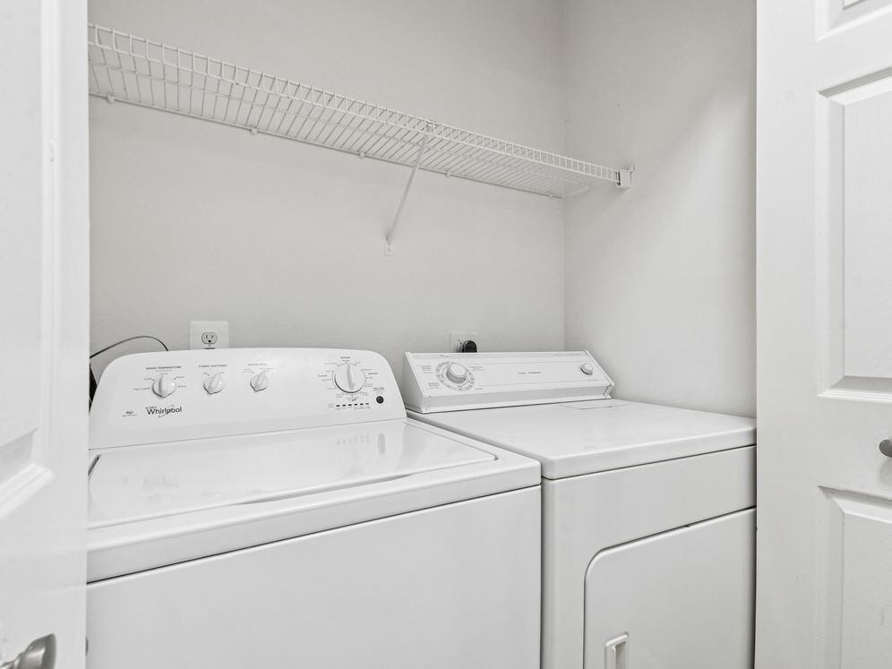In-unit washer and dryer