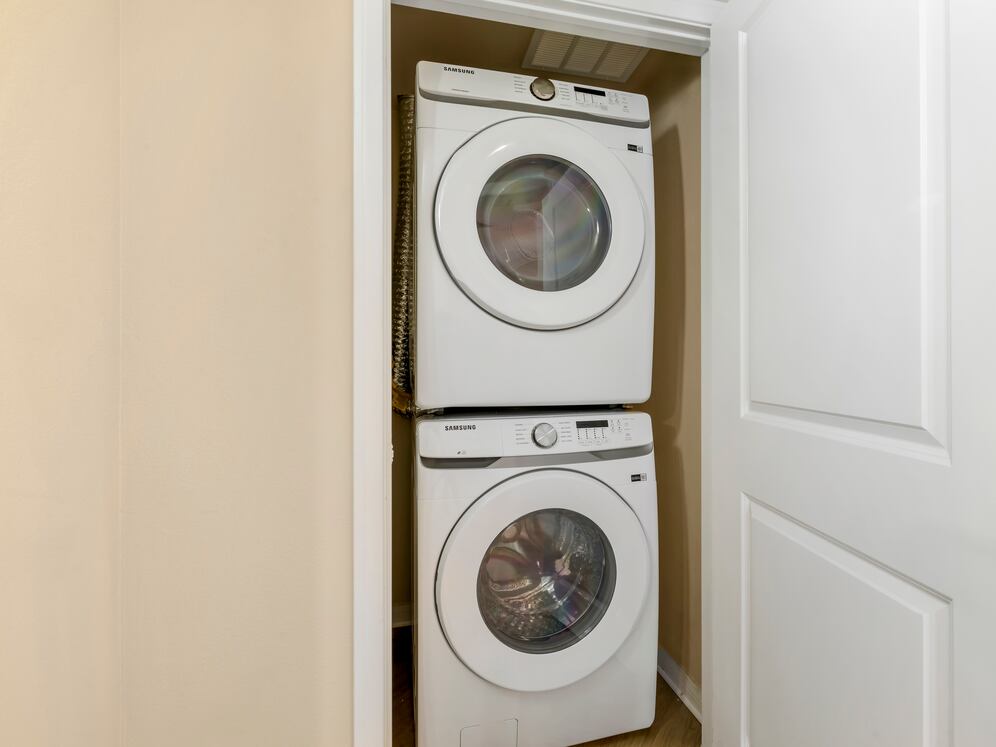 In-unit washer and dryer