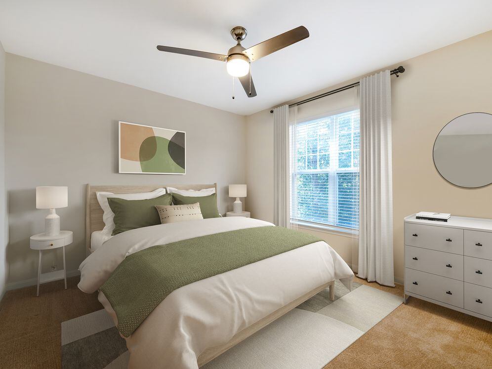 Renovated Package I bedroom with carpet