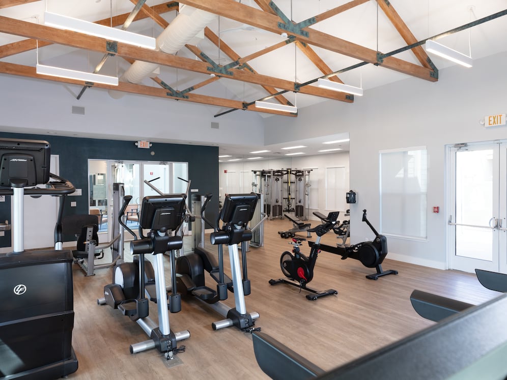 State-of-the-art fitness center with cardio equipment