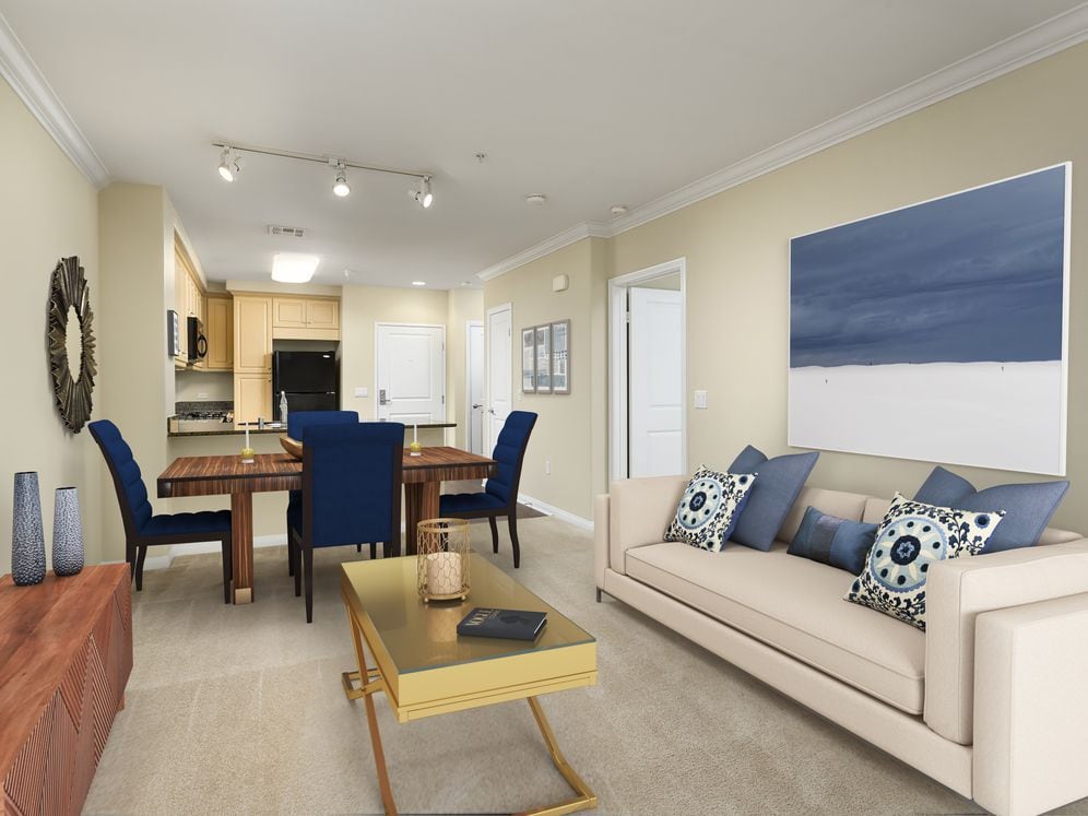 Classic Package I living and dining area