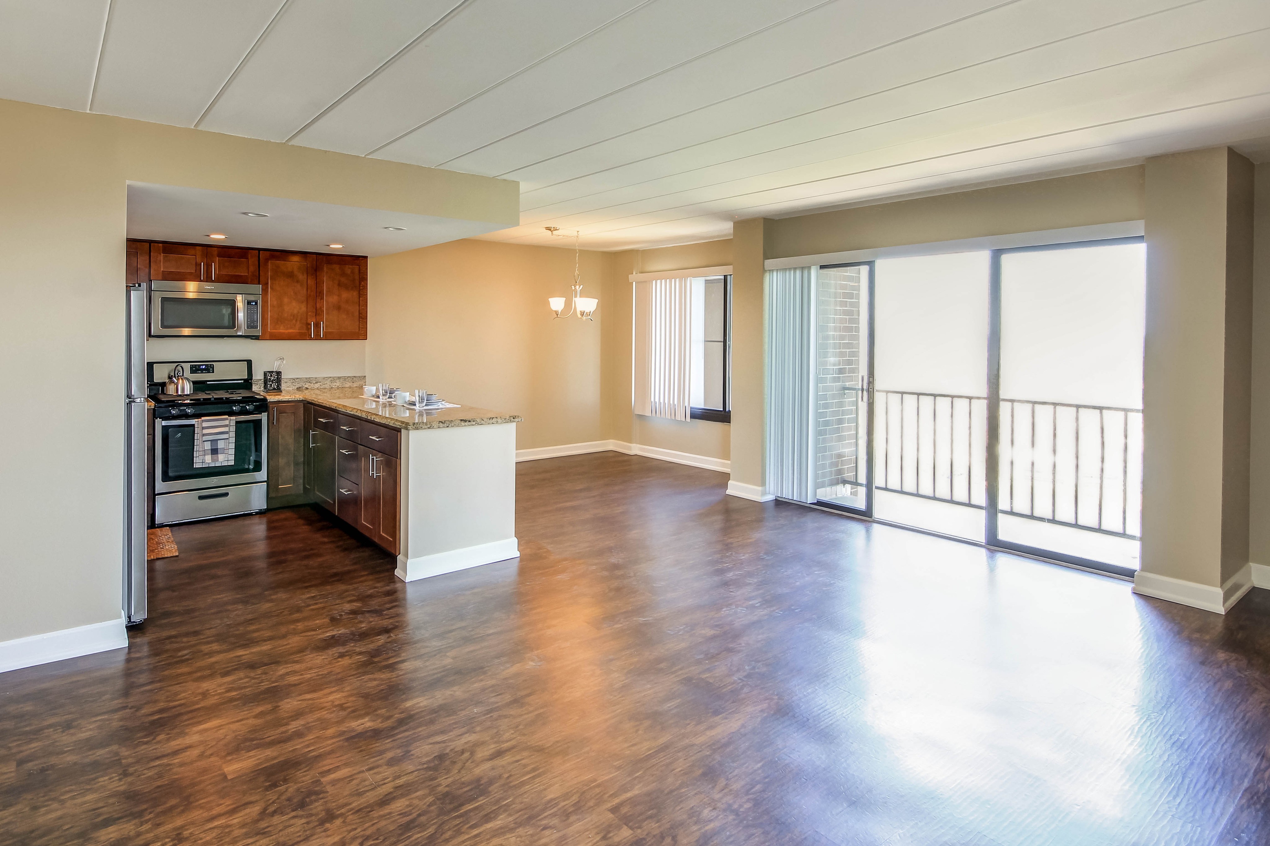 Newly remodeled apartments with beautiful views from private balconies