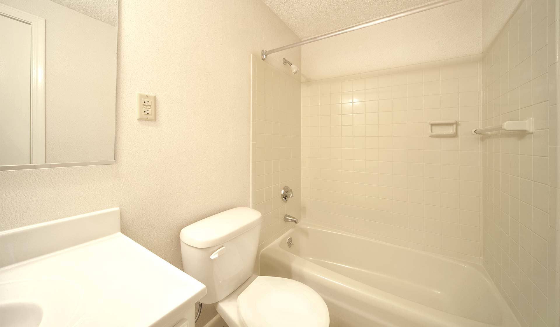 Astor master bathroom with nearby linen closet