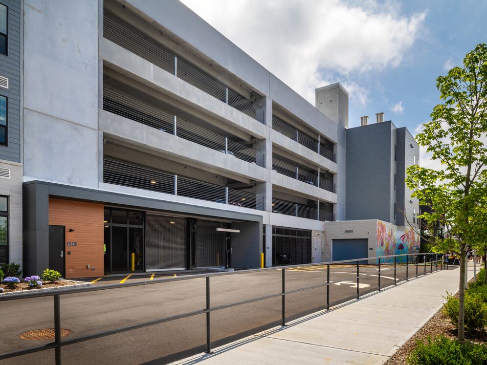 Resident parking garage
