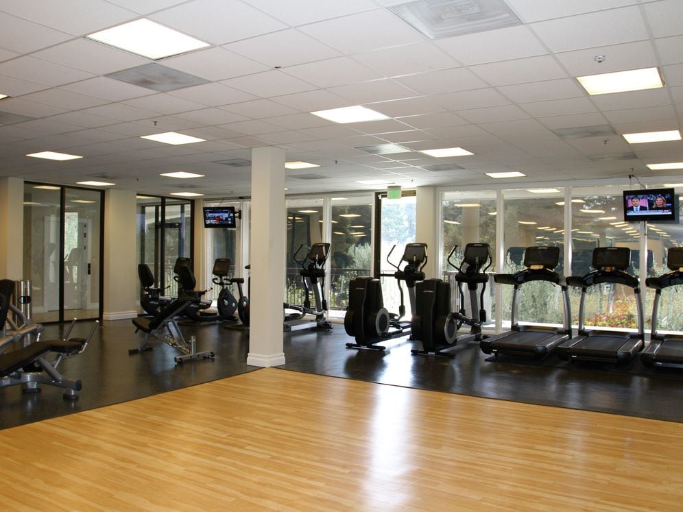 Fitness center with cardio equipment