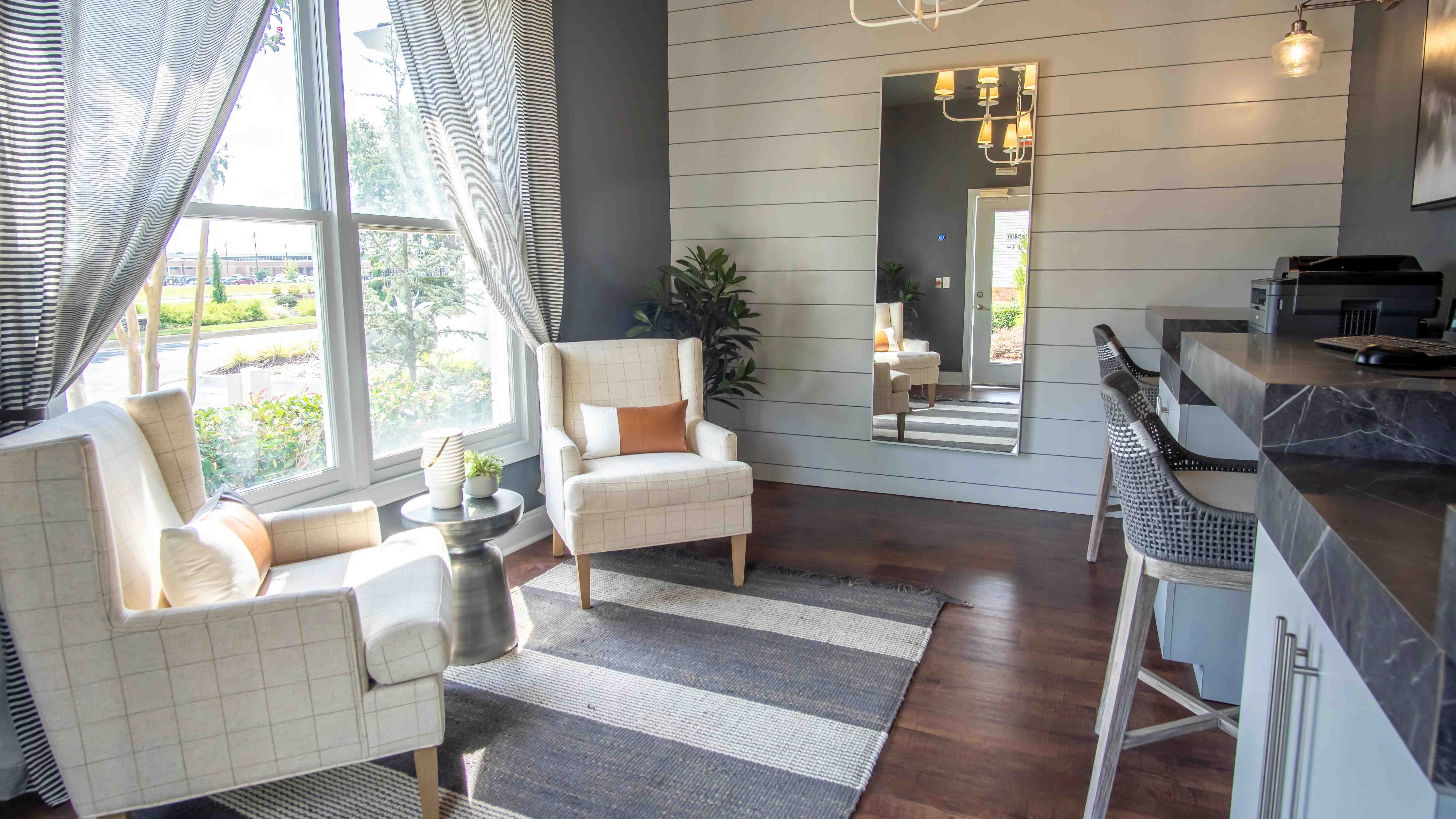 Comfortable seating areas are strategically arranged to provide you with the ideal work environment, whether you're tackling a project, studying, or catching up on emails.