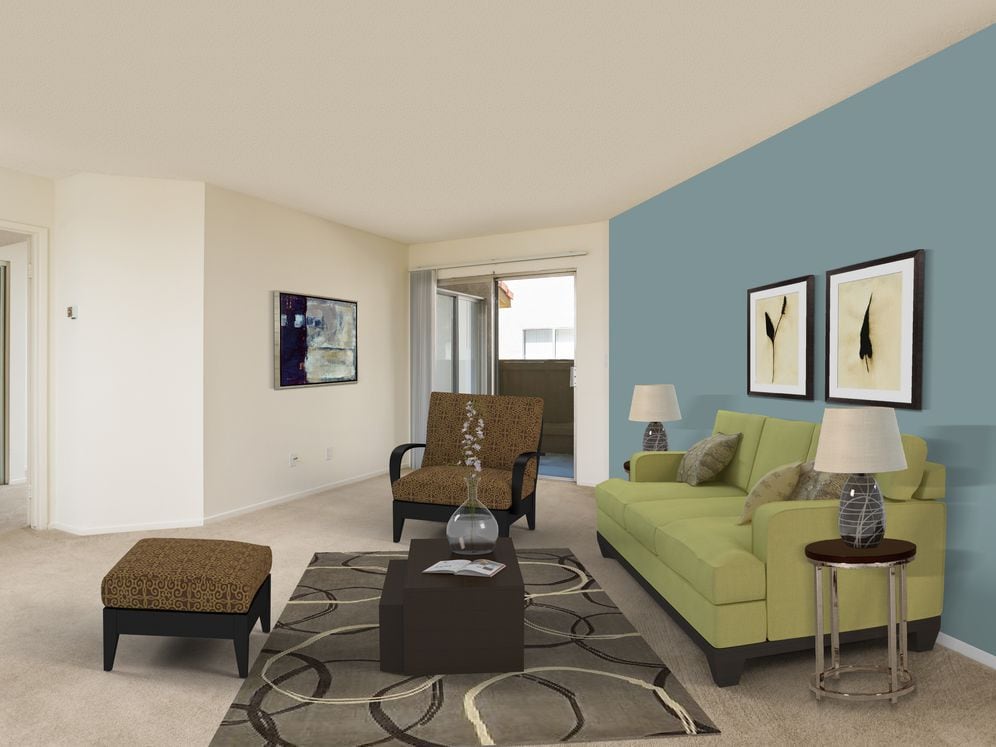 Classic Package living room with carpet