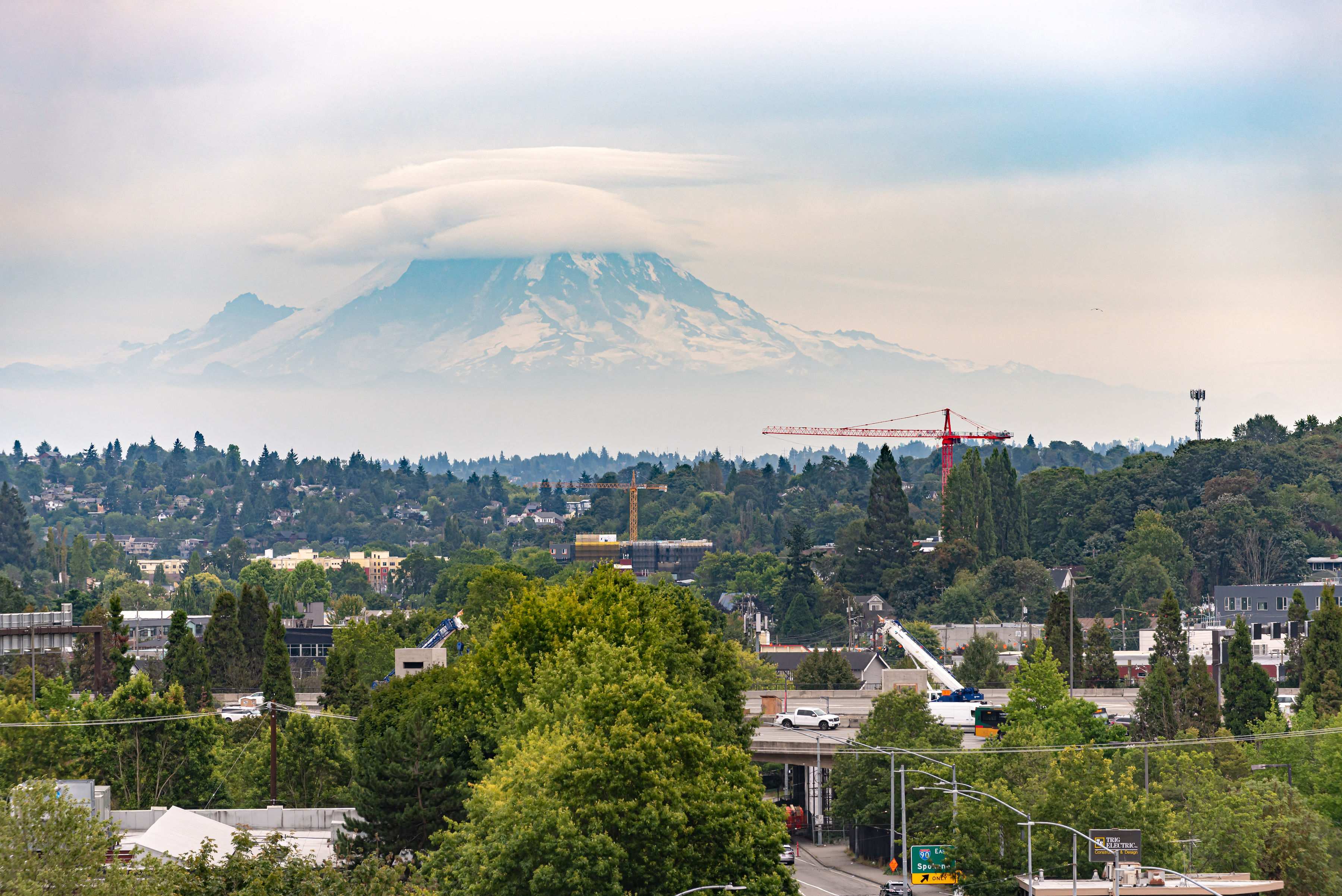 Enjoy the views of Mount Rainier on a clear day!