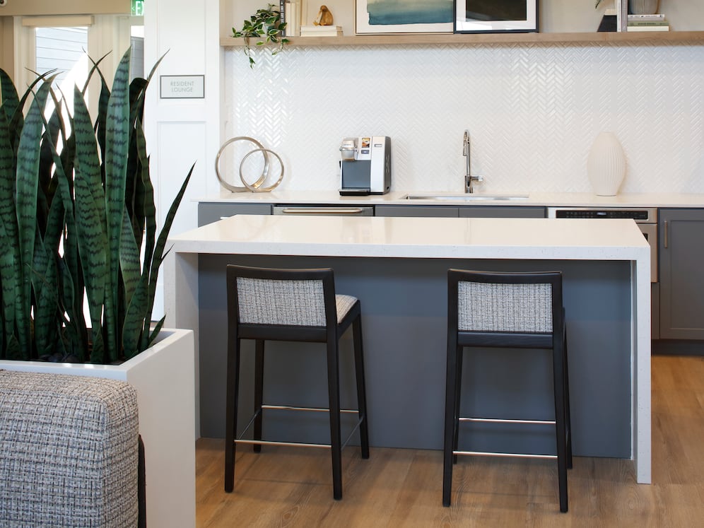 Resident lounge with kitchenette