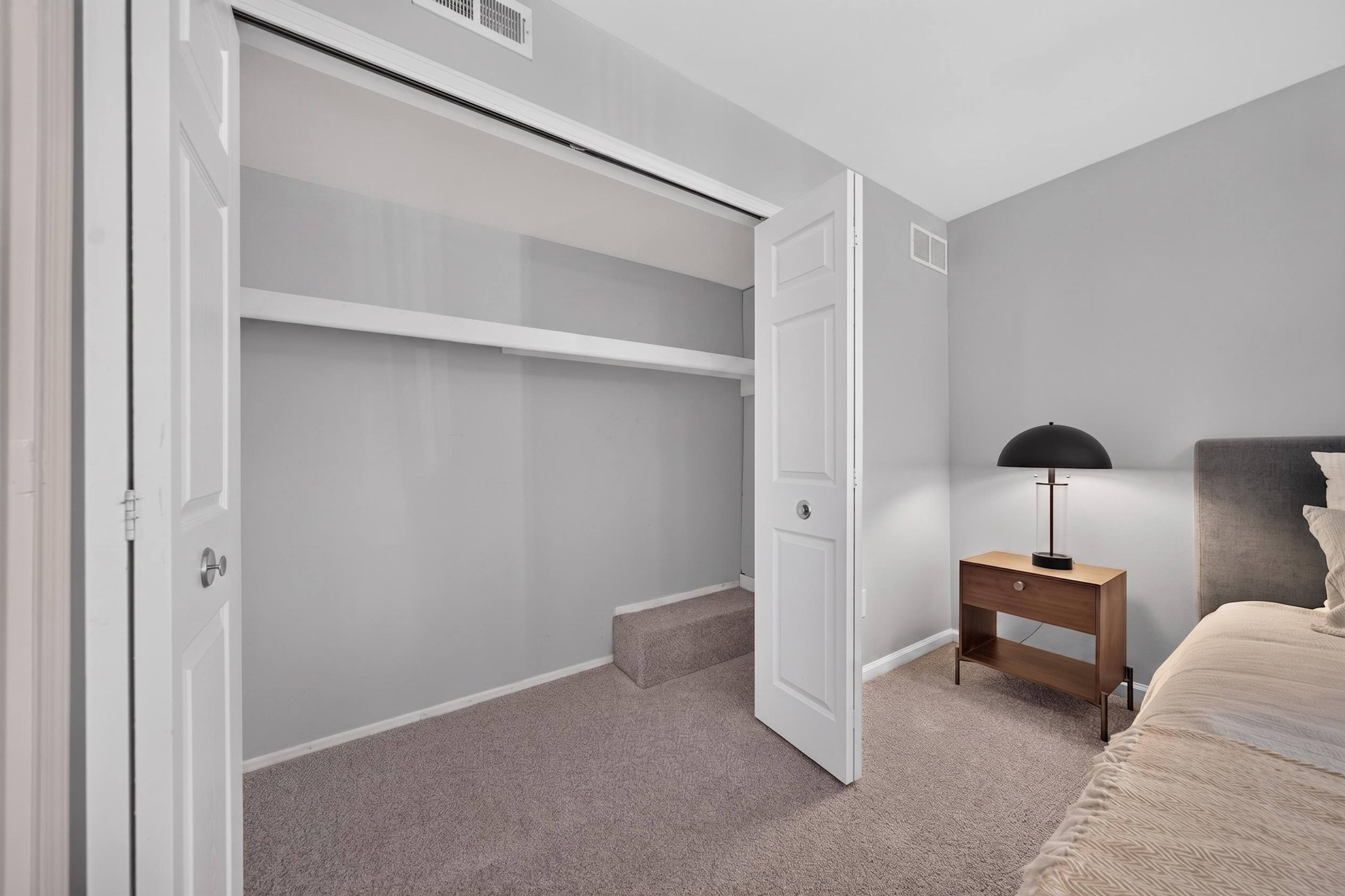 Spacious Closets at Lakeside Village Apartments in Clinton Township, MI.
