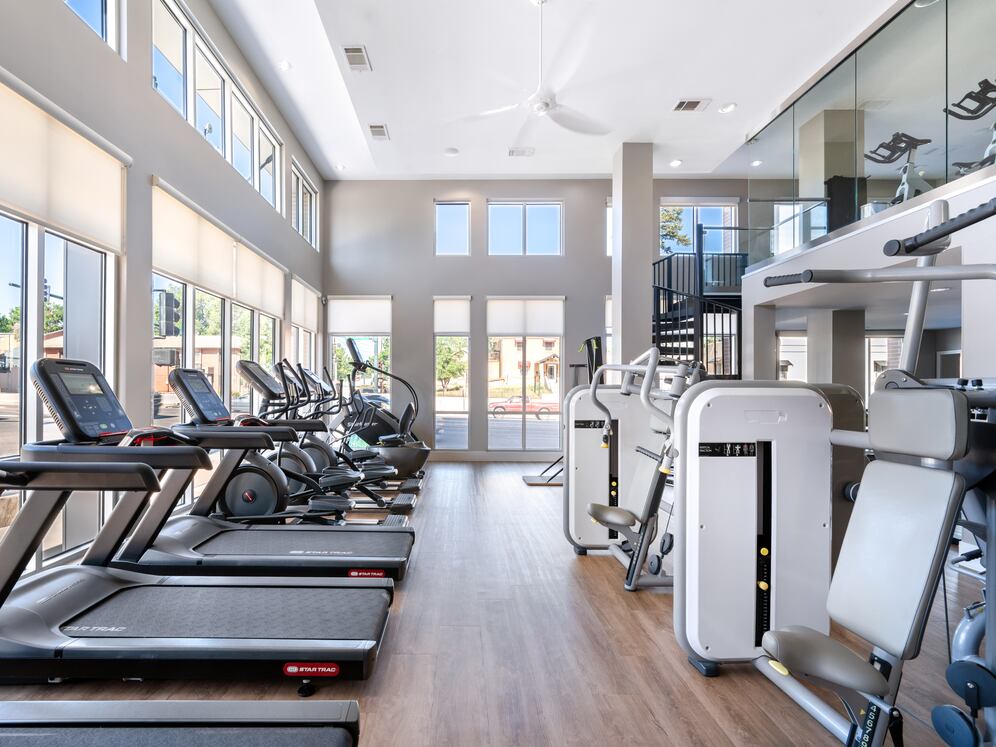 State-of-the-art fitness center with cardio equipment