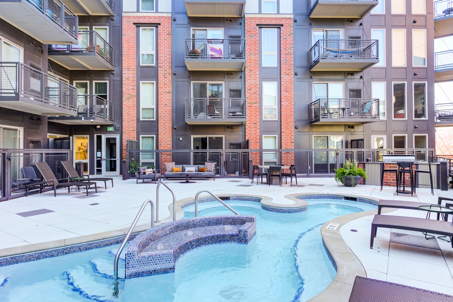 Rooftop Pool with Lounge Chairs