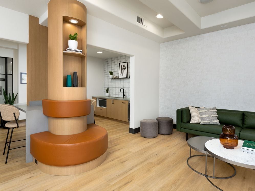 Resident Lounge with Lounge Seating and Kitchenette