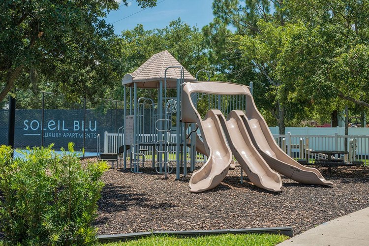 Bring the kids to our playground on-site featuring plenty of swings, a slide, and more!