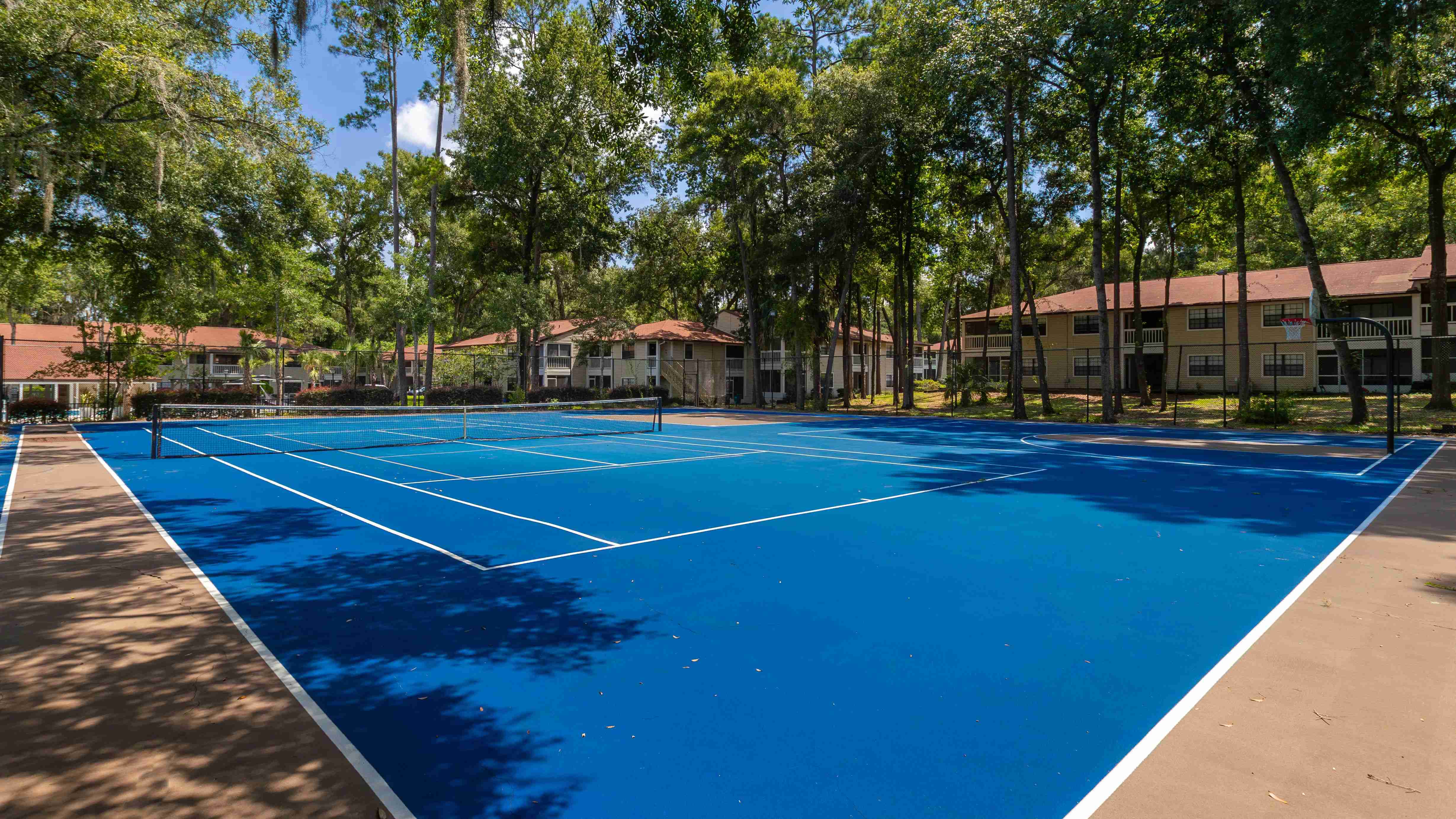 Catch a friendly game on our tennis court, where every match is a new adventure.