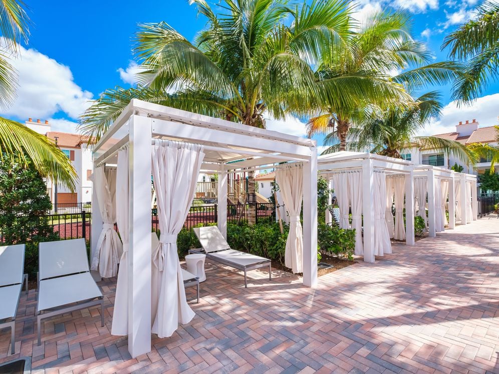 West Phase Sundeck with cabanas