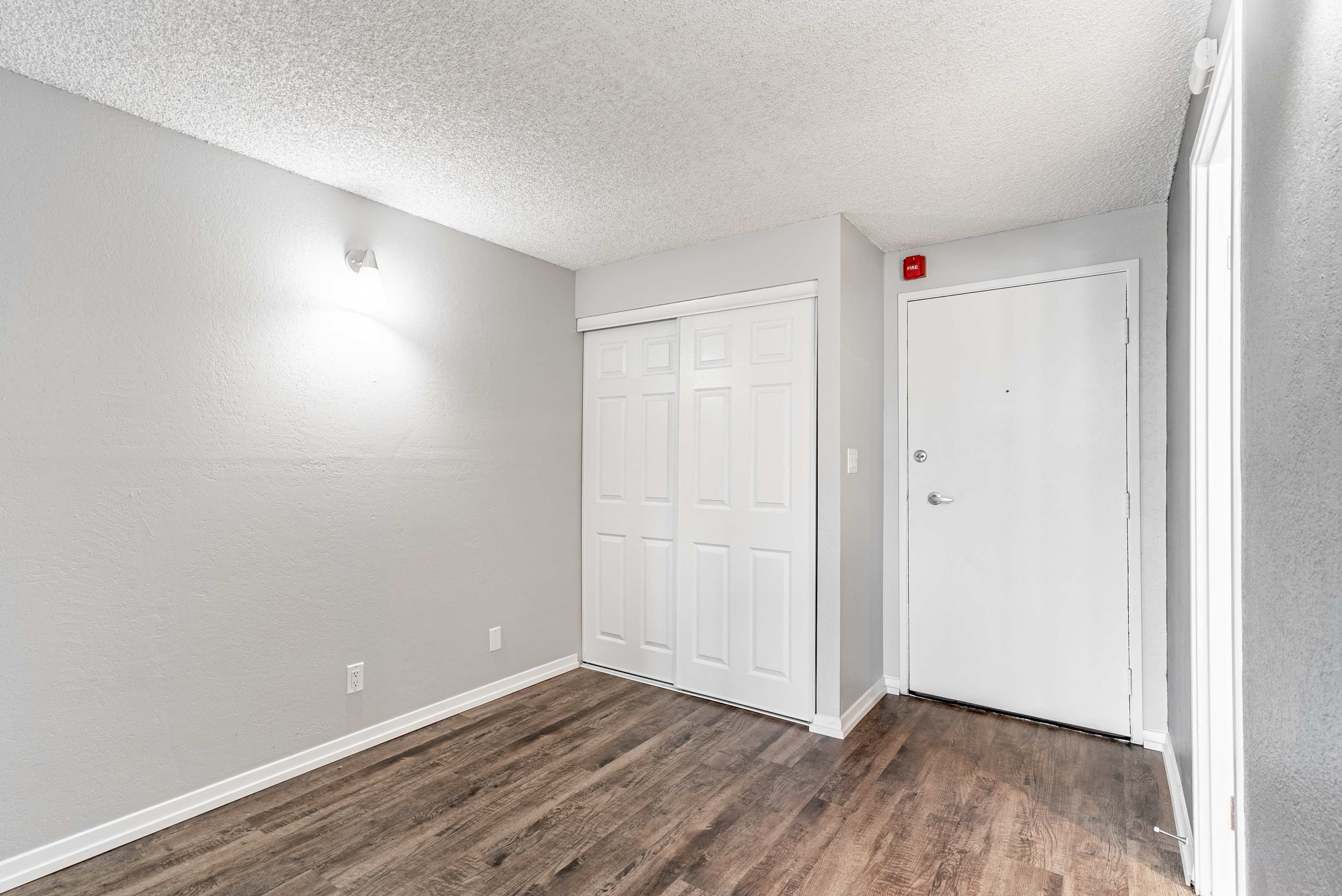 Studio Bedroom and Front Door
