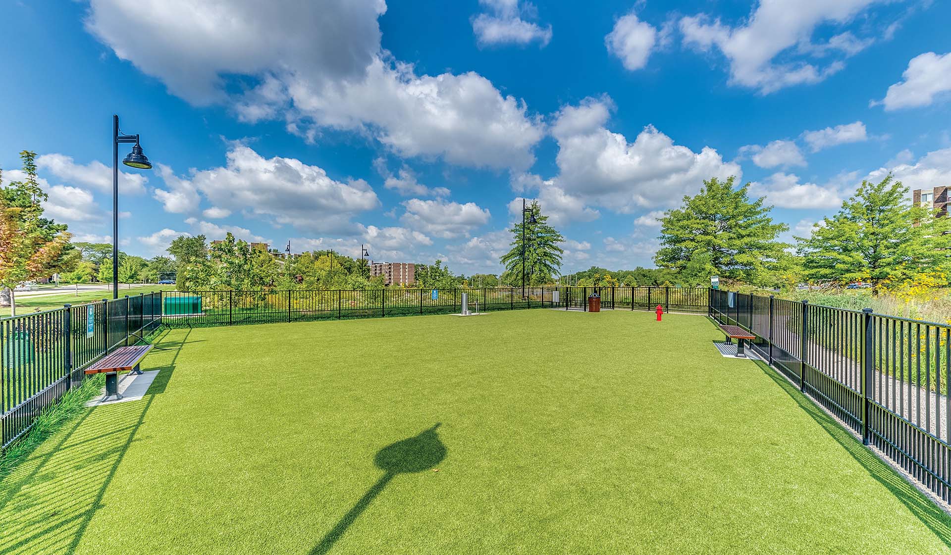Fenced-in Pet Park to let your furry friends run free